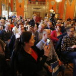 21.05.2019 Kielce.Wiceminister sprawiedliwości i kandydat na europosła Patryk Jaki spotkał się z mieszkańcami w WDK / Jarosław Kubalski / Radio Kielce