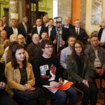 21.05.2019 Kielce.Wiceminister sprawiedliwości i kandydat na europosła Patryk Jaki spotkał się z mieszkańcami w WDK / Jarosław Kubalski / Radio Kielce