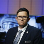 23.05.2019 Wybory do Europarlamentu. TVP 3 Kielce i Radio Kielce. Debata Europejska. Dawid Lewicki - Konfederacja KORWiN Braun Liroy Narodowcy, Maciej Gdula - Wiosna, Andrzej Szejna - Koalicja Europejska i Anna Krupka - Prawo i Sprawiedliwość / Jarosław Kubalski / Radio Kielce