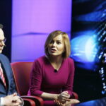 23.05.2019 Wybory do Europarlamentu. TVP 3 Kielce i Radio Kielce. Debata Europejska. Andrzej Szejna - Koalicja Europejska i Anna Krupka - Prawo i Sprawiedliwość / Jarosław Kubalski / Radio Kielce