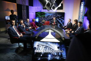 23.05.2019 Wybory do Europarlamentu. TVP 3 Kielce i Radio Kielce. Debata Europejska / Jarosław Kubalski / Radio Kielce