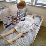 23.05.2019 Kielce. Wyższa Szkoła Ekonomii, Prawa i Nauk Medycznych. Otwarcie Centrum Symulacji Medycznych. Fantomy / Jarosław Kubalski / Radio Kielce