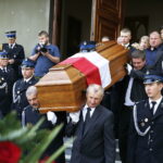25.05.2019 Skorzeszyce. Pogrzeb Druha Zdzisława Synowca - strażaka z Woli Jachowej. Strażak został ciężko ranny podczas akcji ratowniczo-gaśniczej w Radlinie, gdzie wybuchła butla z acetylenem. / Jarosław Kubalski / Radio Kielce