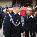 25.05.2019 Skorzeszyce. Pogrzeb Druha Zdzisława Synowca - strażaka z Woli Jachowej. Strażak został ciężko ranny podczas akcji ratowniczo-gaśniczej w Radlinie, gdzie wybuchła butla z acetylenem. / Jarosław Kubalski / Radio Kielce