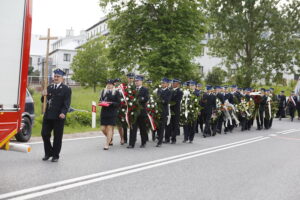 25.05.2019 Skorzeszyce. Pogrzeb Druha Zdzisława Synowca - strażaka z Woli Jachowej. Strażak został ciężko ranny podczas akcji ratowniczo-gaśniczej w Radlinie, gdzie wybuchła butla z acetylenem. / Jarosław Kubalski / Radio Kielce