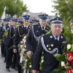 25.05.2019 Skorzeszyce. Pogrzeb Druha Zdzisława Synowca - strażaka z Woli Jachowej. Strażak został ciężko ranny podczas akcji ratowniczo-gaśniczej w Radlinie, gdzie wybuchła butla z acetylenem. / Jarosław Kubalski / Radio Kielce