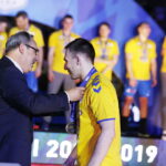 25.05.2019 Kielce. PGNiG Superliga. PGE Vive Kielce zostało po raz 16 mistrzem Polski. Piłkarze i kibice cieszą się ze zwycięstwa / Jarosław Kubalski / Radio Kielce