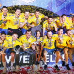 25.05.2019 Kielce. PGNiG Superliga. PGE Vive Kielce zostało po raz 16 mistrzem Polski. Piłkarze i kibice cieszą się ze zwycięstwa / Jarosław Kubalski / Radio Kielce