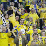 25.05.2019 Kielce. PGNiG Superliga. PGE Vive Kielce zostało po raz 16 mistrzem Polski. Piłkarze i kibice cieszą się ze zwycięstwa / Jarosław Kubalski / Radio Kielce