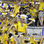 25.05.2019 Kielce. PGNiG Superliga. PGE Vive Kielce zostało po raz 16 mistrzem Polski. Piłkarze i kibice cieszą się ze zwycięstwa / Jarosław Kubalski / Radio Kielce