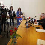 28.05.2019 Kielce. Konferencja prasowa w kurii biskupiej. Biskup Jan Piotrowski / Jarosław Kubalski / Radio Kielce