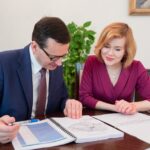 Premier Mateusz Morawiecki i wiceminister Sportu i Turystyki Anna Krupka / mat. prasowe