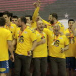 Finał Pucharu Polski Orlen Wisła Płock - PGE Vive Kielce. Ceremonia wręczenia trofeum / Krzysztof Bujnowicz / Radio Kielce