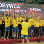 Finał Pucharu Polski Orlen Wisła Płock - PGE Vive Kielce. Ceremonia wręczenia trofeum / Krzysztof Bujnowicz / Radio Kielce
