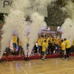 Finał Pucharu Polski Orlen Wisła Płock - PGE Vive Kielce. Ceremonia wręczenia trofeum / Krzysztof Bujnowicz / Radio Kielce