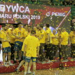 Finał Pucharu Polski Orlen Wisła Płock - PGE Vive Kielce. Ceremonia wręczenia trofeum / Krzysztof Bujnowicz / Radio Kielce