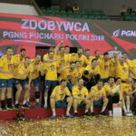 Finał Pucharu Polski Orlen Wisła Płock - PGE Vive Kielce. Ceremonia wręczenia trofeum / Krzysztof Bujnowicz / Radio Kielce