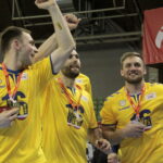 Finał Pucharu Polski Orlen Wisła Płock - PGE Vive Kielce. Ceremonia wręczenia trofeum / Krzysztof Bujnowicz / Radio Kielce