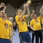Finał Pucharu Polski Orlen Wisła Płock - PGE Vive Kielce. Ceremonia wręczenia trofeum / Krzysztof Bujnowicz / Radio Kielce