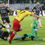 36. kolejka LOTTO Ekstraklasy: Zagłębie Sosnowiec - Korona Kielce. Oktawian Skrzecz / Krzysztof Bujnowicz / Radio Kielce