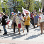 Kielce. Pochód pierwszomajowy zorganizowany przez Sojusz Lewicy Demokratycznej / Marzena Mąkosa / Radio Kielce