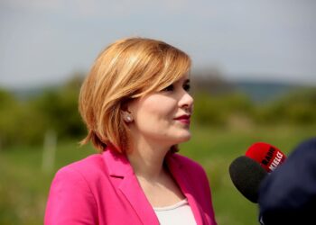 Obice. Obchody Dnia Strażaka oraz 90-lecie Ochotniczej Straży Pożarnej. Na zdjęciu: wiceminister Anna Krupka / Marzena Mąkosa / Radio Kielce