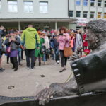 Odsłonięcie Ławeczki Andrzeja Koziei / Marzena Mąkosa / Radio Kielce