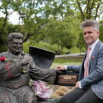 Odsłonięcie Ławeczki Andrzeja Koziei. Krzysztof Słoń - senator RP / Marzena Mąkosa / Radio Kielce