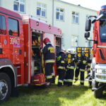 Ćwiczenia policji i straży pożarnej / Marzena Mąkosa / Radio Kielce