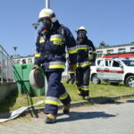 Ćwiczenia policji i straży pożarnej / Marzena Mąkosa / Radio Kielce