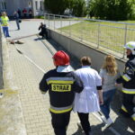 Ćwiczenia policji i straży pożarnej / Marzena Mąkosa / Radio Kielce