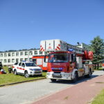 Ćwiczenia policji i straży pożarnej / Marzena Mąkosa / Radio Kielce