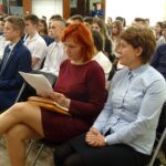 Opatów. Inauguracja działalności Ogólnopolskiej Federacji Młodych. Na zdjęciu (od lewej): Małgorzata Jalowska - wicestarosta opatowski i Małgorzata Szczepańska - dyrektor LO im. Bartosza Głowackiego w Opatowie / Emilia Sitarska / Radio Kielce