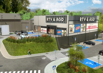 Opatów. Wizualizacja parku handlowego / EDS Retail Park