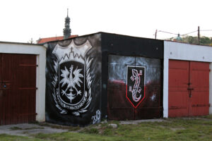 Pińczów. Mural poświęcony Brygadzie Świętokrzyskiej Narodowych Sił Zbrojnych / Marta Gajda / Radio Kielce