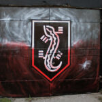 Pińczów. Mural poświęcony Brygadzie Świętokrzyskiej Narodowych Sił Zbrojnych / Marta Gajda / Radio Kielce