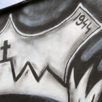 Pińczów. Mural poświęcony Brygadzie Świętokrzyskiej Narodowych Sił Zbrojnych / Marta Gajda / Radio Kielce