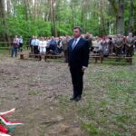 Sudół. Uroczystości upamiętniające 156. rocznicę wygranej bitwy pod Jeziórkiem. Poseł Andrzej Kryj / Emilia Sitarska / Radio Kielce