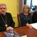 Sandomierz. Konferencja nt. remontu w katedrze. Na zdjęciu (po lewej): Krzysztof Nitkiewicz - biskup sandomierski / Grażyna Szlęzak - Wójcik / Radio Kielce