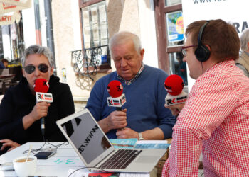 Festiwal Filmów-Spotkań Niezwykłych - Kinga Dębska, Marian Dziędziel i Stanisław Blinstrub / Krzysztof Bujnowicz / Radio Kielce