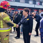 Otwarcie przebudowanej strażnicy Komendy Powiatowej Państwowej Straży Pożarnej / Grażyna Szlęzak-Wójcik / Radio Kielce