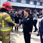 Otwarcie przebudowanej strażnicy Komendy Powiatowej Państwowej Straży Pożarnej / Grażyna Szlęzak-Wójcik / Radio Kielce