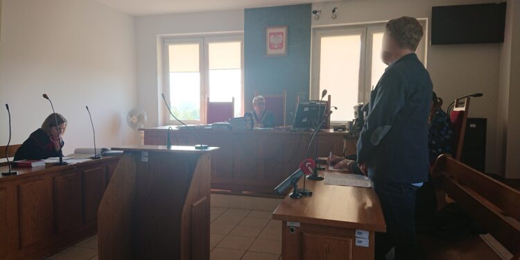 Wojciech B. były zastępca komendanta Straży Miejskiej w Kielcach stanął przed sądem / Monika Miller / Radio Kielce