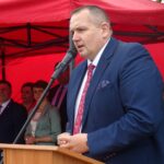 Opatów. Powiatowe Święto Strażaka. Tomasz Kamiński - wójt Tarłowa / Emilia Sitarska / Radio Kielce