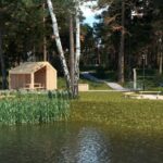 Cedzyna. Wizualizacja zagospodarowania zbiornika / Urząd Gminy Masłów