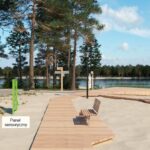 Cedzyna. Wizualizacja zagospodarowania zbiornika / Urząd Gminy Masłów