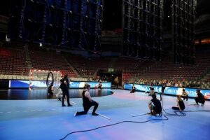 Lanxess Arena. Przygotowania do turnieju Final Four / Jarosław Kubalski / Radio Kielce