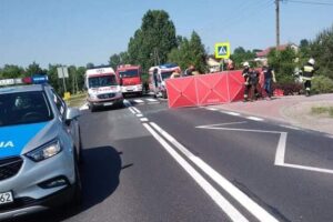 Tragiczny wypadek w miejscowości Kurów, na drodze krajowej numer 9 odcinek Lipnik – Klimontów / KPP Opatów
