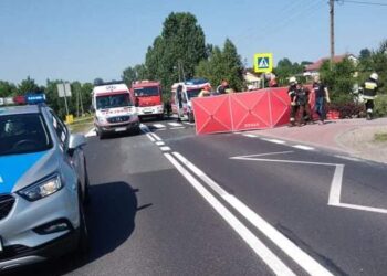 Tragiczny wypadek w miejscowości Kurów, na drodze krajowej numer 9 odcinek Lipnik – Klimontów / KPP Opatów