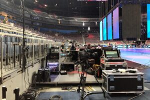 Lanxess Arena. Przygotowania do turnieju Final Four / Jarosław Kubalski / Radio Kielce